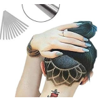 Creion de coafura Argintiu pentru conturarea parului lama pentru ascutire