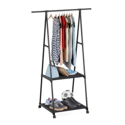 Cuier Haine Cu Suport Pantofi Design Stil Industrial Triunghiular 160 Cm