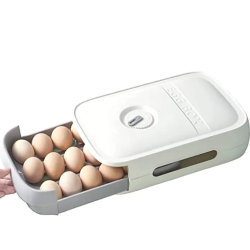 Cutie cu sertar pentru depozitare oua ALB