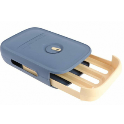 Cutie cu sertar pentru depozitare oua ALB