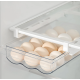 Cutie pentru depozitare oua cu suport prindere la raftul frigiderului