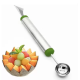 Cutit de sculptat cu lingurita de fructe cu dubla utilizare din otel inoxidabil