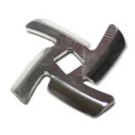 Cutit din inox pentru masina tocat carne electrica cu interior patrat No 5