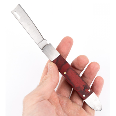 Cutit pentru altoit cu despicator MX796 profesional lama otel maner lemn