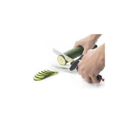 Cutit Tip Foarfeca Multifunctional pentru Bucatarie  2 in 1