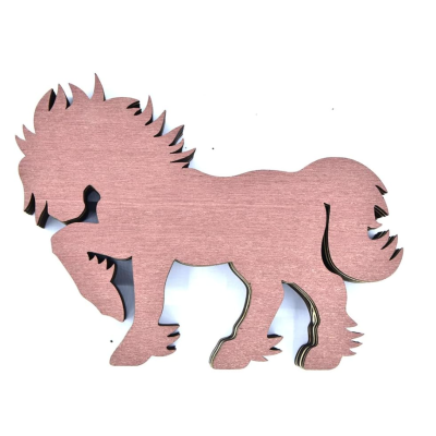 Decoratiune interioara luminoasa forma cal