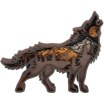 Decoratiune interioara luminoasa forma lup