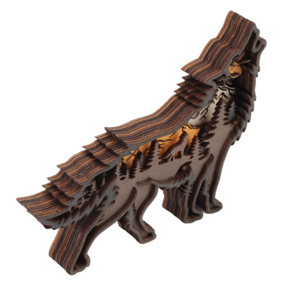 Decoratiune interioara luminoasa forma lup