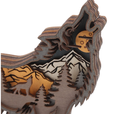 Decoratiune interioara luminoasa forma lup