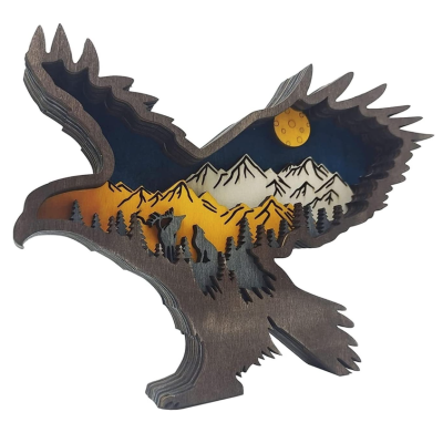 Decoratiune interioara luminoasa forma vultur