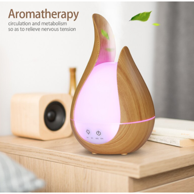 Difuzor aromaterapie NATUR cu ultrasunete si lumina LED 7 culori de 200 ml telecomanda MK