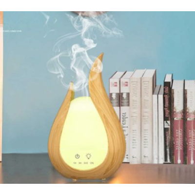 Difuzor aromaterapie NATUR cu ultrasunete si lumina LED 7 culori de 200 ml telecomanda MK