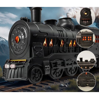 Difuzor de aromaterapie pentru uleiuri esentiale tip Locomotiva capacitate 300 ML