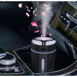 Difuzor de uleiuri esentiale pentru masina cu USB si RGB 300 ml