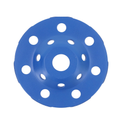 Disc Diamantat ALBASTRU 125 Mm cu segmenti GRI pentru Slefuire Beton Mozaic Suprafete Dure