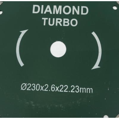 Disc diamantat pentru faianta 230 x 2.0 x 22.23 verde MX547