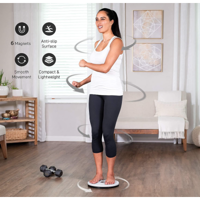 Disc rotativ de fitness cu corzi elastice