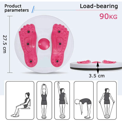 Disc rotativ de fitness cu corzi elastice
