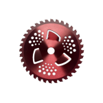 Disc vidia pentru motocositoare 40T 255 x 25.4 cu 3 aripioare