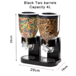 DIspenser Cereale Dublu 2 x 2 L dimensiune 29x16x35 Cm