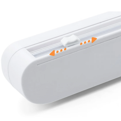 Dispenser pentru folia alimentara cu lama de taiere alb