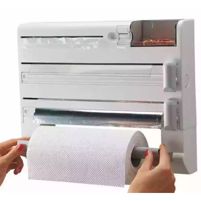 Dispenser triplu de bucatarie cu montare pe perete