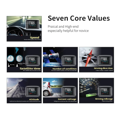 Display Head Up T600 Kilometraj cu GPS