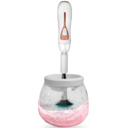 Dispozitiv curatare pensule machiaj cu uscator automat functie rotativa 