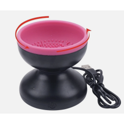 Dispozitiv electric rotativ pentru curatare pensule makeup incarcare usb