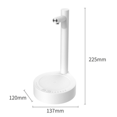 Dozator apa de birou din Inox cu Incarcare USB Alb/Negru