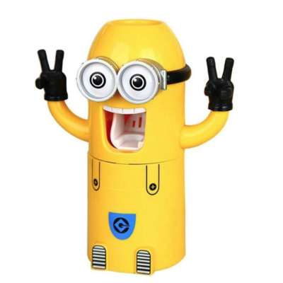 Dozator Minion pasta de dinti si suport periute