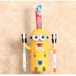 Dozator Minion pasta de dinti si suport periute
