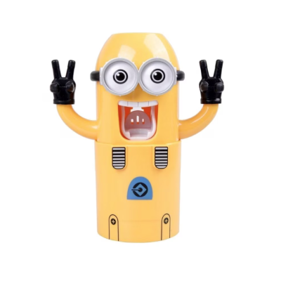 Dozator Minion pasta de dinti si suport periute