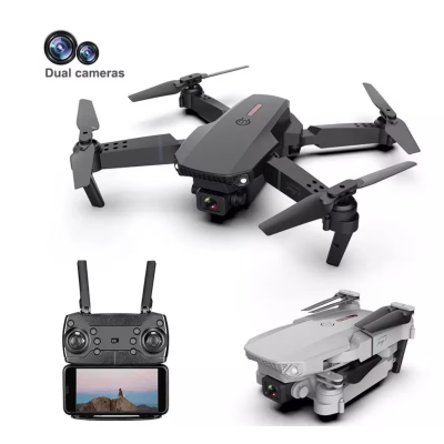 Drona E88 PRO 4K brate pliabile 2 camere wifi buton de Return To Home camera 4k HD cu transmisie live pe telefon