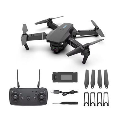 Drona E88 PRO 4K brate pliabile 2 camere wifi buton de Return To Home camera 4k HD cu transmisie live pe telefon