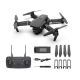 Drona E88 PRO 4K brate pliabile 2 camere wifi buton de Return To Home camera 4k HD cu transmisie live pe telefon