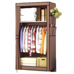 Dulap HAINE Textil 2 Rafturi 56x 44 x 146cm MARO si Depozitare Laterala