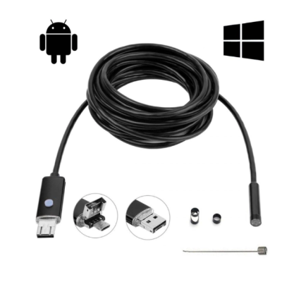 Endoscop PC cablu 5 metri Camera waterproof Universala Slim pentru Inspectie Auto