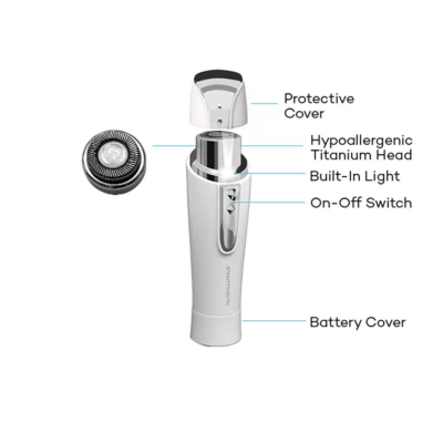 Epilator facial Hipolergenic pentru dama cu led FLAWLBSS