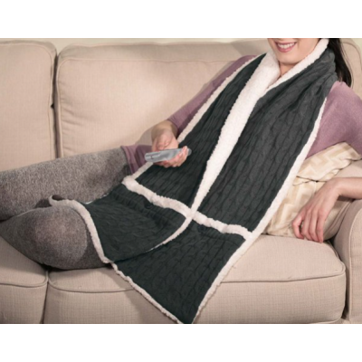 Esarfa / Fular GRI cu buzunare captuseala moale