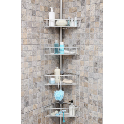 Etajera colt pentru baie Multi Corner Shelf GY-188 inaltime 100-320 cm