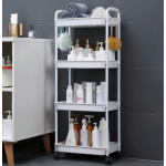 Etajera cu 4 Rafturi din Plastic pe Roti 