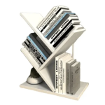 Etajeta pentru Carti 4 compartimente 40x16x30cm Alb