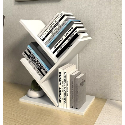 Etajeta pentru Carti 4 compartimente 40x16x30cm Alb