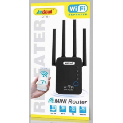 Extender WiFi Andowl Q T85 aparat extindere semnal wifi cu o singur banda 2,4 GHz