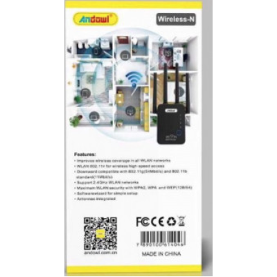 Extender WiFi Andowl Q T85 aparat extindere semnal wifi cu o singur banda 2,4 GHz