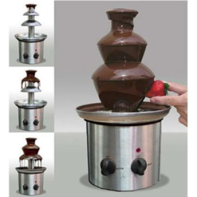 Fantana de ciocolata cu 3 nivele din INOX