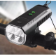 Far cu claxon bicicleta FY-336 1000 lumeni cu 8 moduri de iluminare