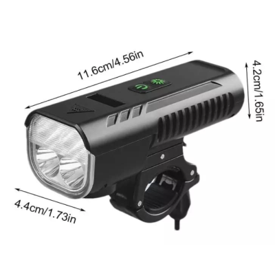 Far cu claxon bicicleta FY-336 1000 lumeni cu 8 moduri de iluminare