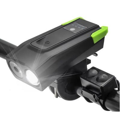 Far LED pentru bicicleta sau trotineta 10W cu claxon bk-1718